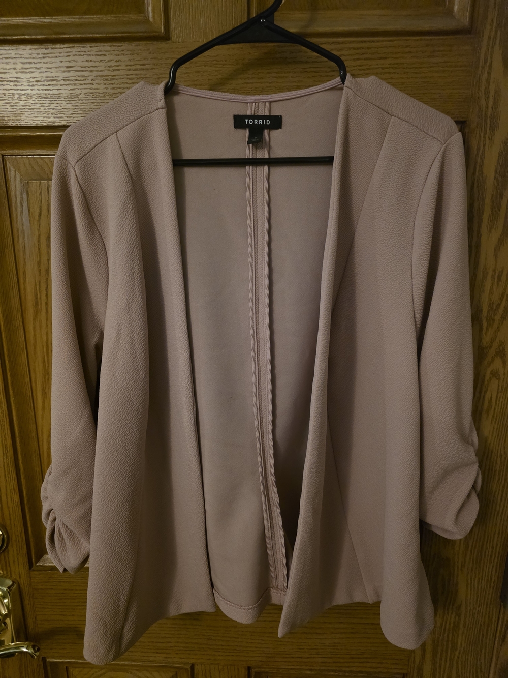 Torrid Blush Pink Open Front Blazer Jacket - Picture 1 of 4